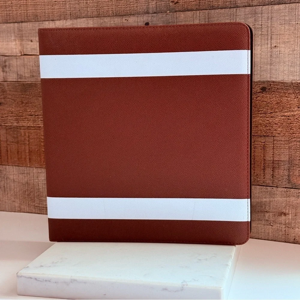 NWOT BCW 3 Inch Premium Brown Football Card Collectors Album 3 - Ring Binder